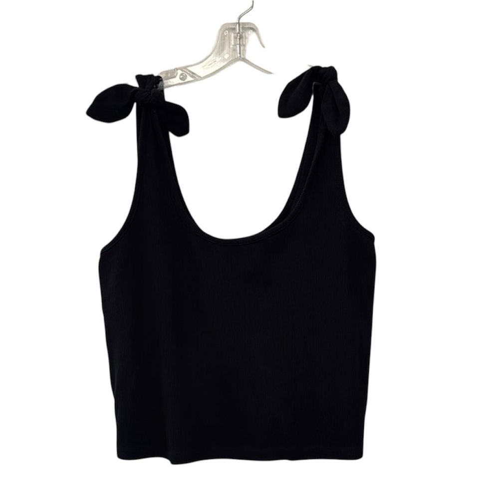 Marine Layer Black Tank Top with Bow Straps